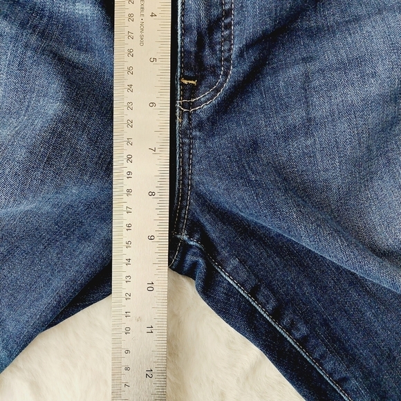 Lucky Brand Blue Denim Cotton Fried Hem Slim Light Wash Jeans P685 - Picture 6 of 11